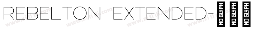 Rebelton Extended字体转换